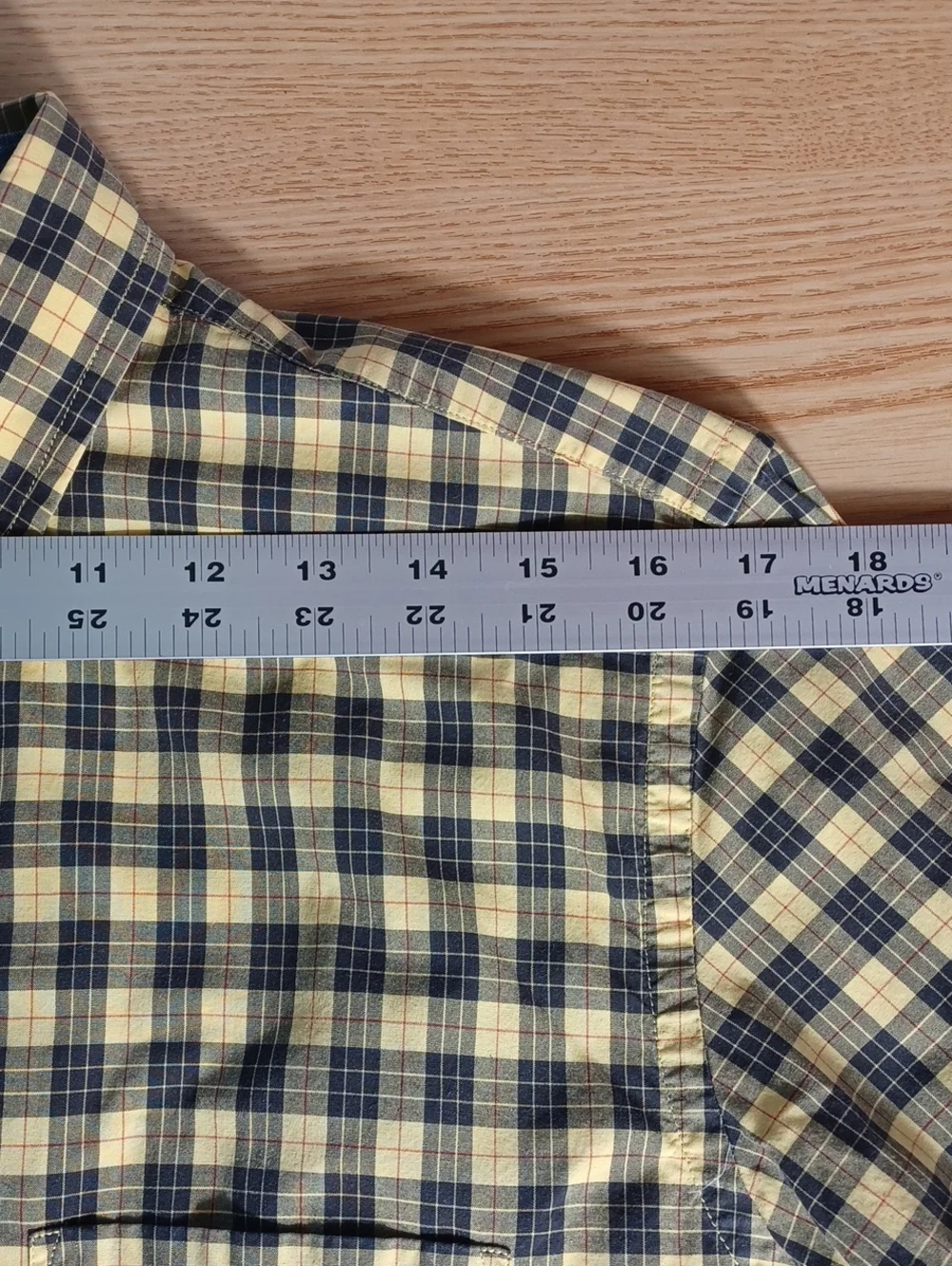 J. Crew Yellow and Black Plaid Long Sleeve Button-Down Cotton Shirt, Mens Small